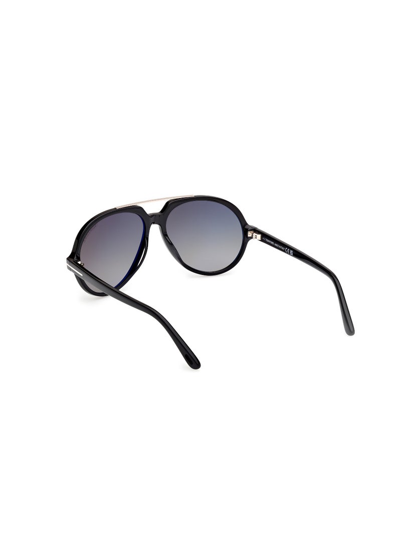 TOM FORD TOMFORD FULL RIM FT121001B59 MEN PILOT ACETATE SUNGLASSES - Image 3